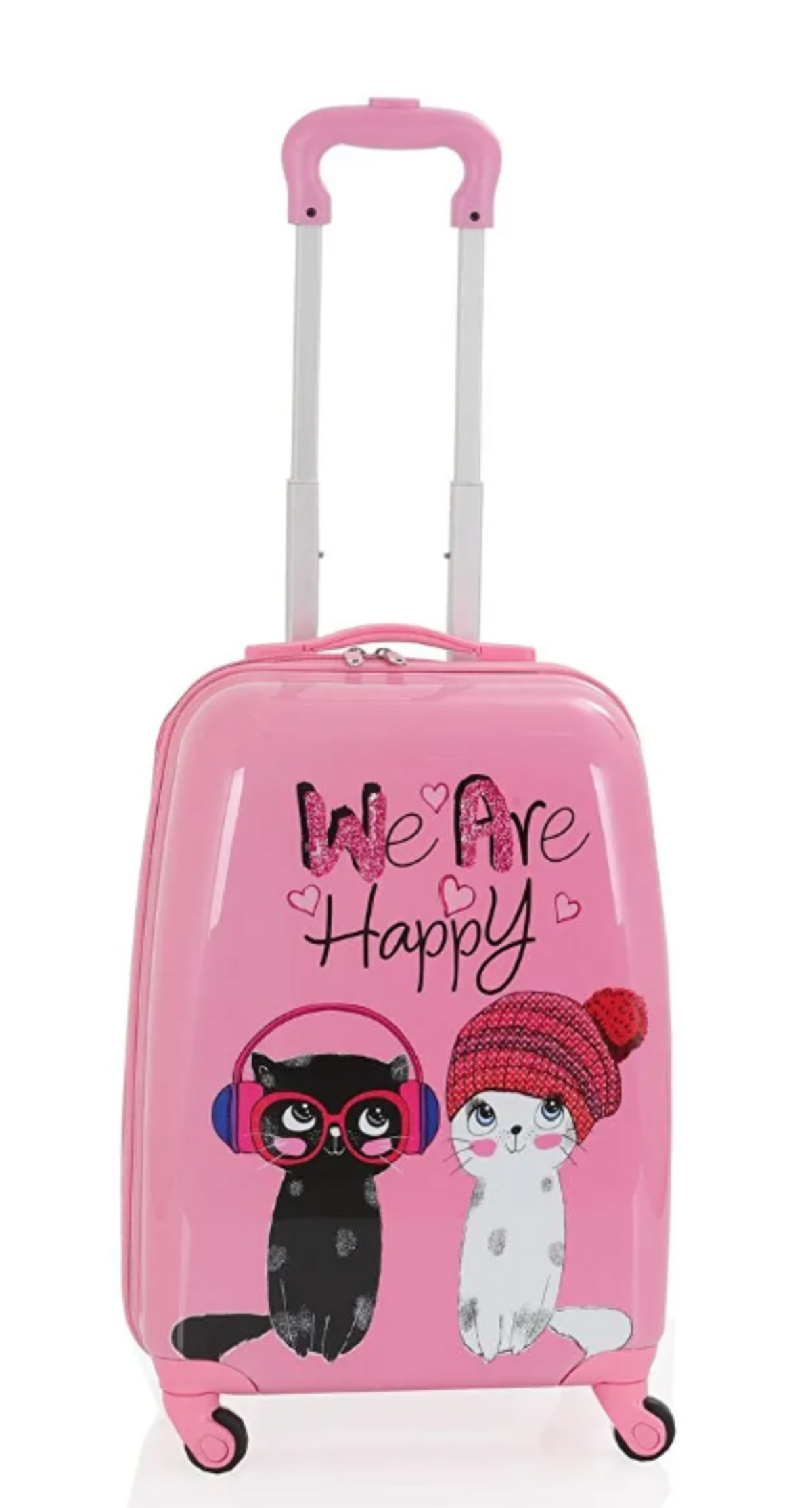 Mçs Abs Çocuk Valiz V307 Pembe-Happy Baskı