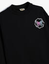 Koton Sweatshirt Kız Çocuk 5WKG10272AK Siyah