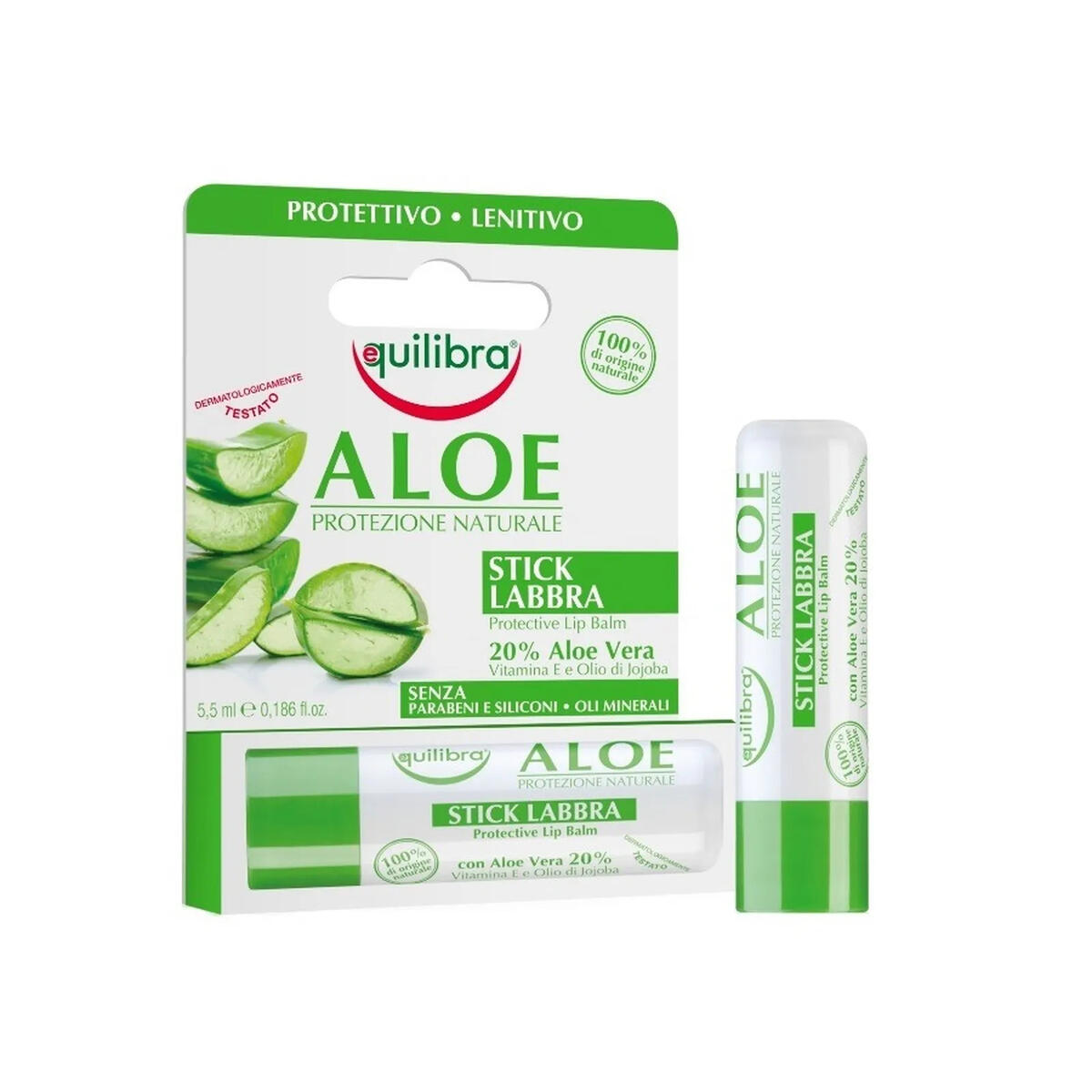 Equilibra Lip Balm Aloe Vera S.Almond 5.5Ml