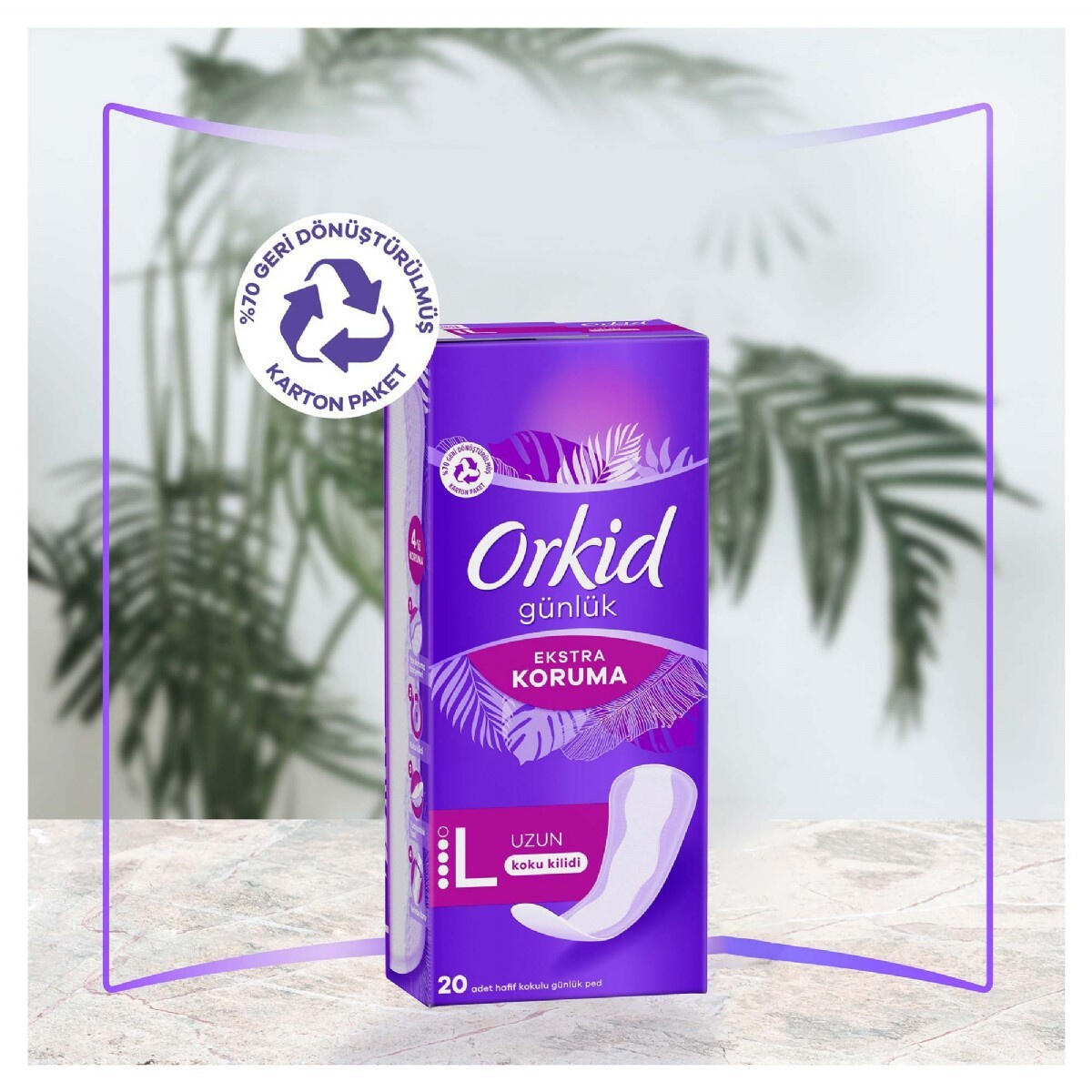 Orkid Günlük Ped Günlük Koruma Uzun Tekli 20Li