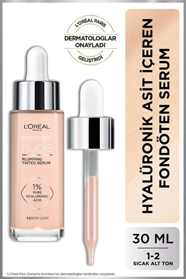 Loreal Paris Serum Fondöten True Match 1-2 Eng