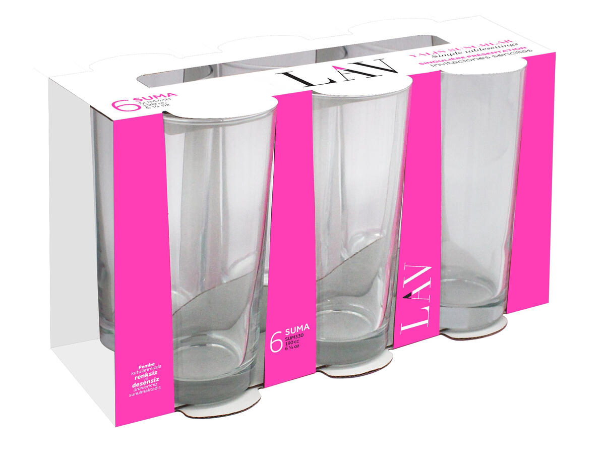 Lav Limonata (Rakı )Bardağı Suma 6 Lı 190Cc Sum330E