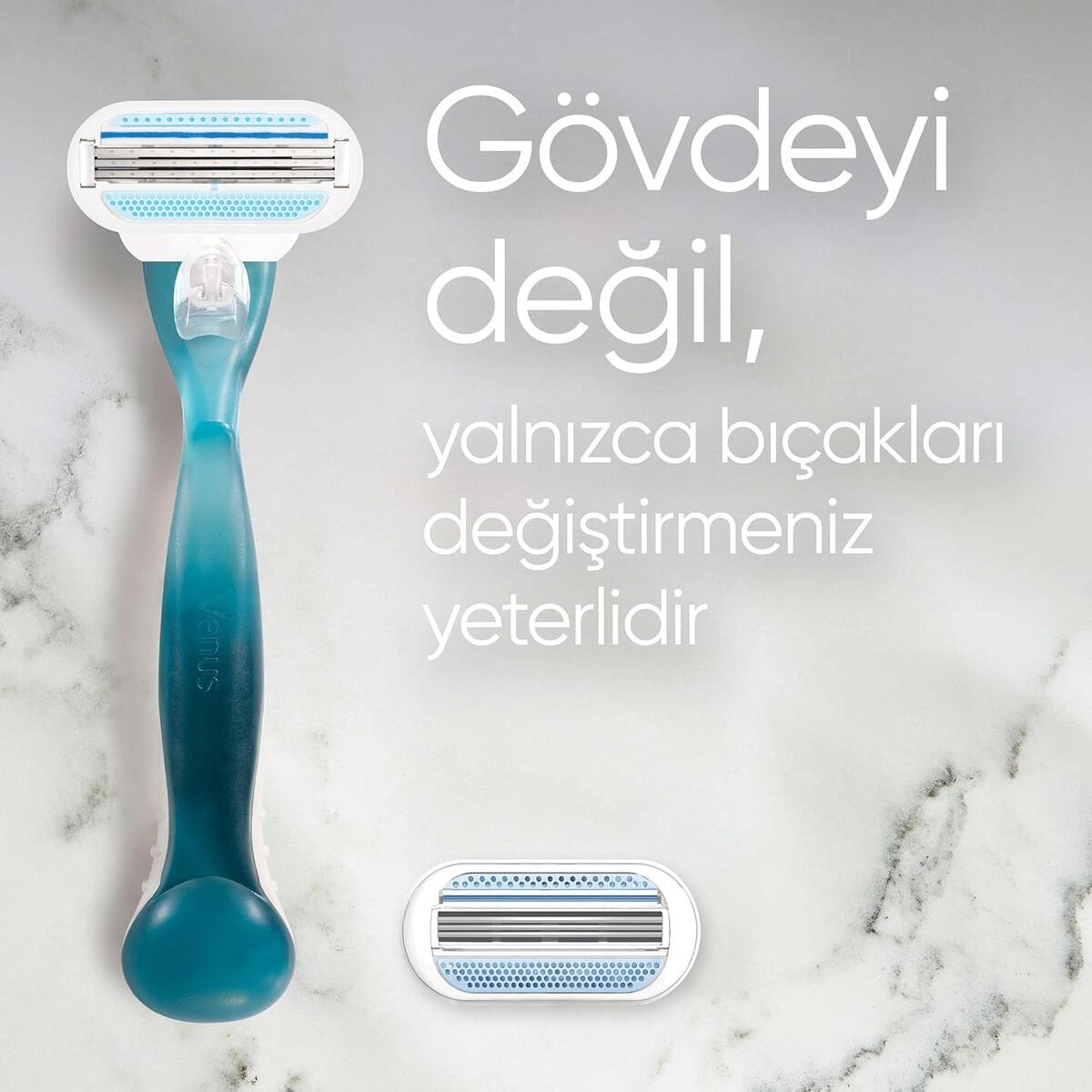 Gillette Traş Makinesi Venüs Smooth Classic+3 Yedek