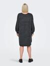 Only Carmakoma Elbise 15330672 Koyu Gri Melanj