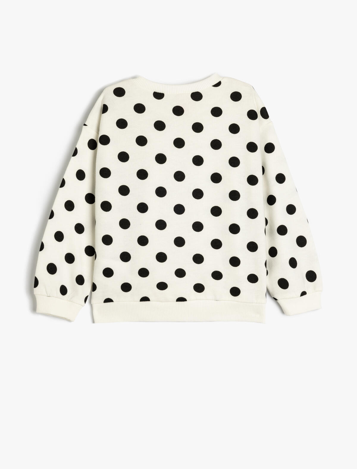 Koton Sweatshirt Kız Bebek 5WMG10106AK Ekru Desenli