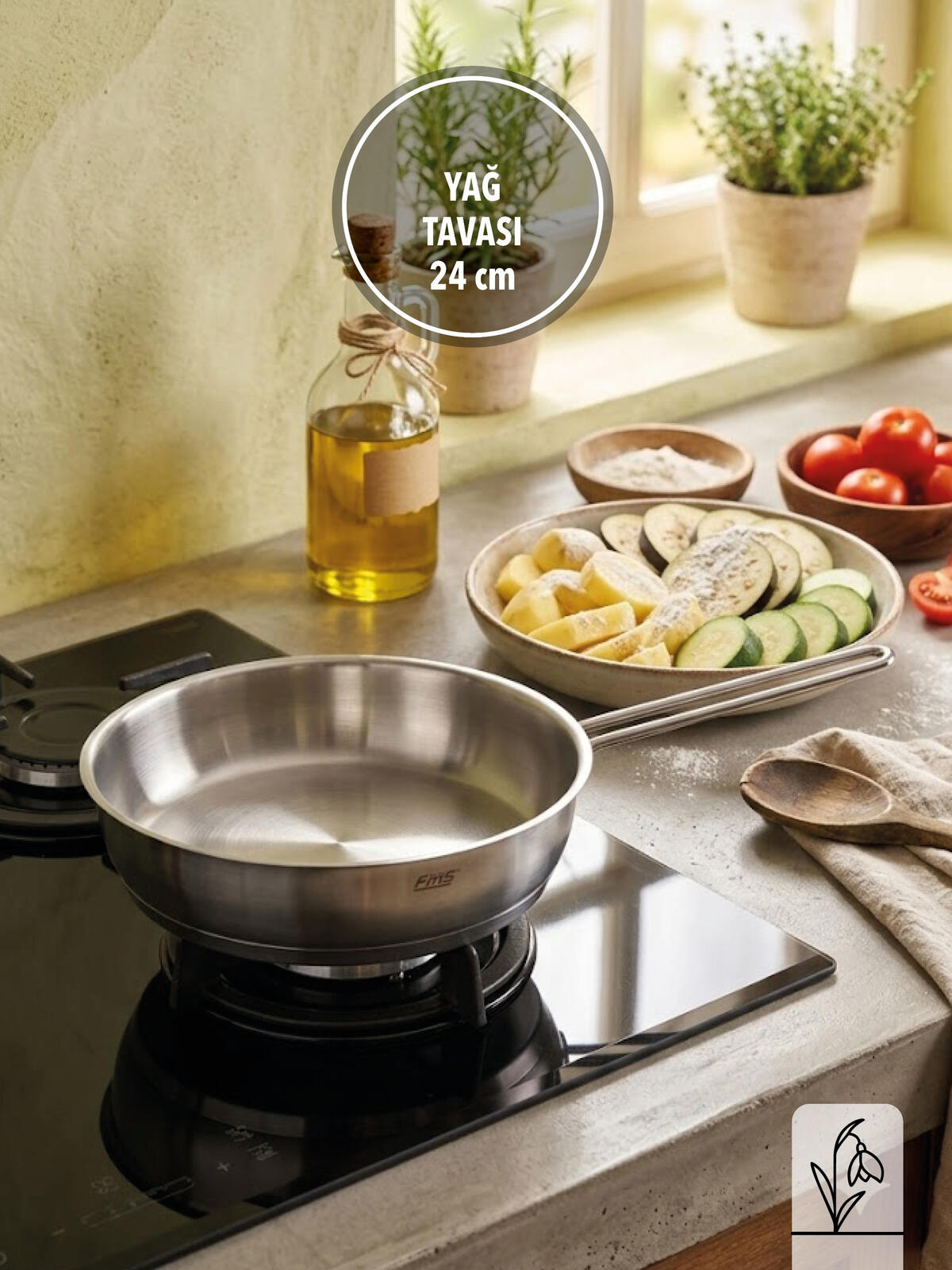 Fms Tava 24Cm Yağ Metal 10017
