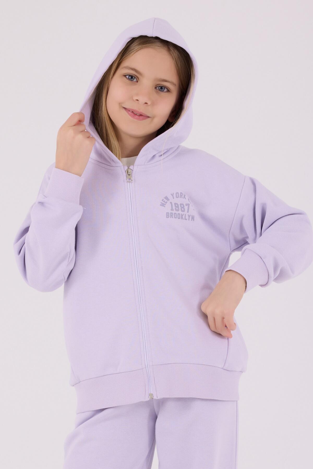 Rolypoly Eşofman Takımı Kız Çocuk RP3698-G Lila