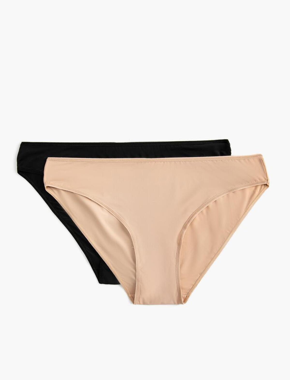 Koton Külot Brief 2'li 4SLK30075MK Ten-Siyah