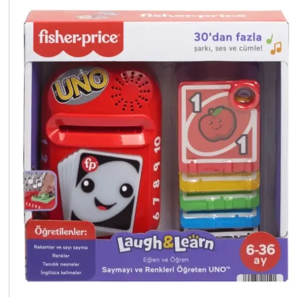 Mattel Fisher Price Lnl Saymayı Ve Renkleri Öğreten Uno MTL-HWH16