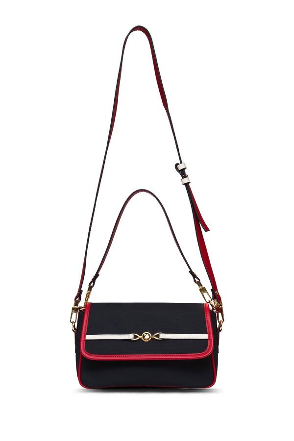 U.S. Polo Assn. Omuz Çanta US25241 Lacivert-Kırmızı