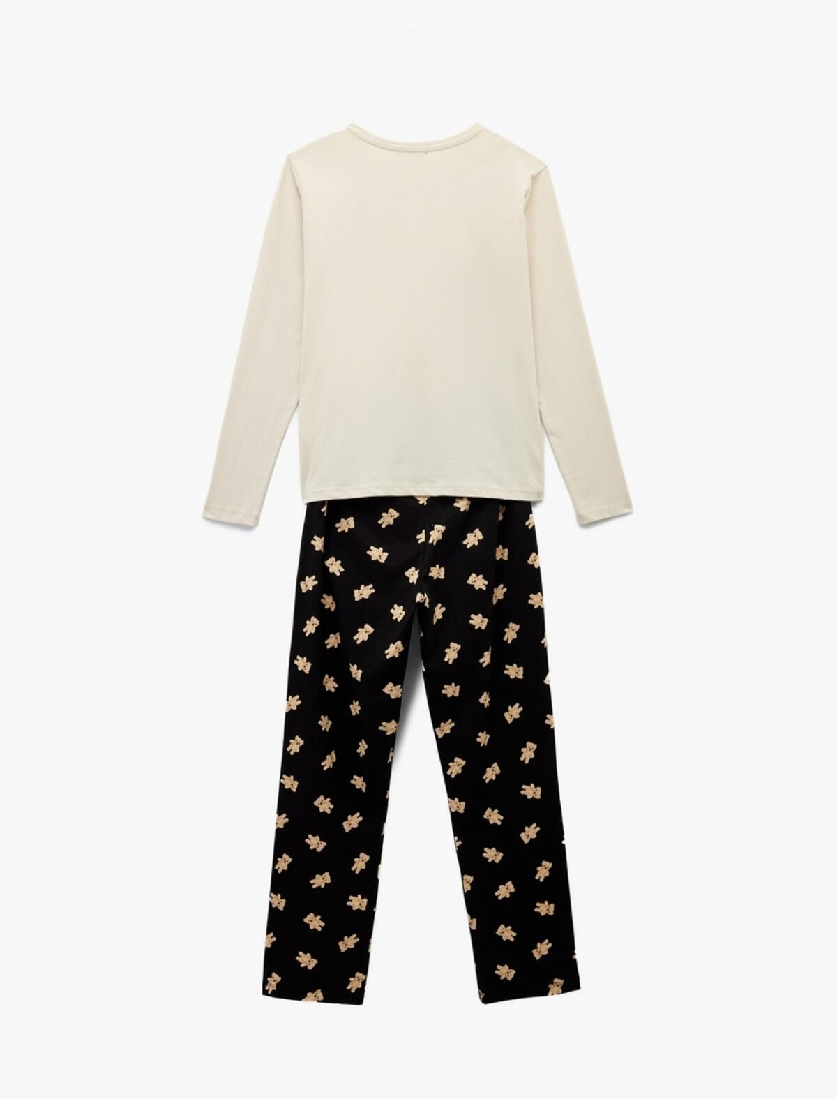 Koton Pijama Takımı 6WLK40095MK Gri