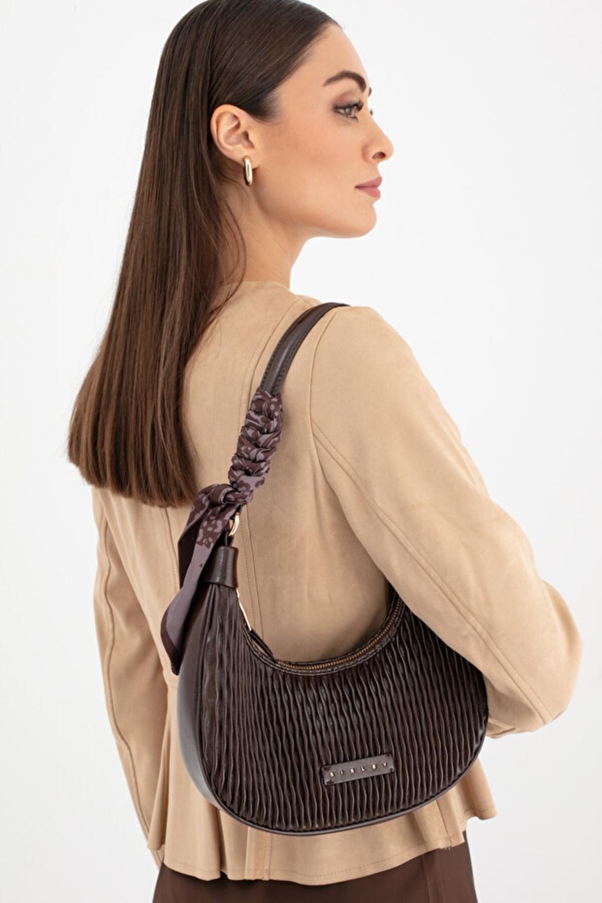 Sisley Kadın Kol Çantası SLY_292 Kahve