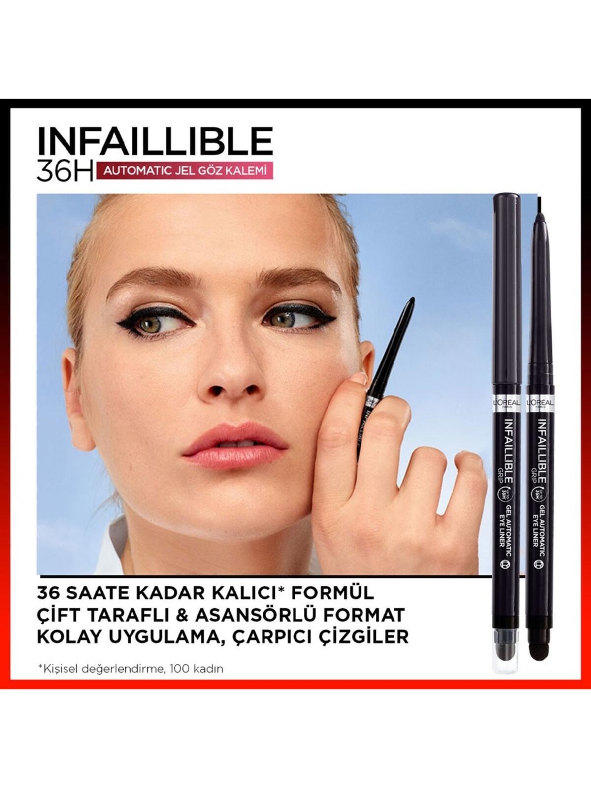 Loreal Paris Eyeliner İnfaillible Gel Auto No:260 Mat Siyah