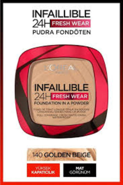 Loreal Paris Pudra İnfaillible 24H Fresh Wear No:140 (Dy)