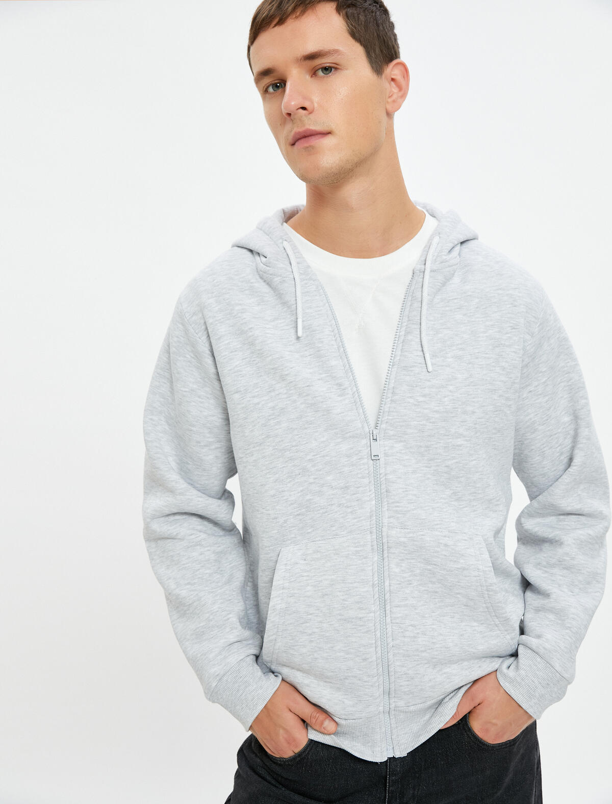 Koton Sweatshirt 4WAM70029MK Gri