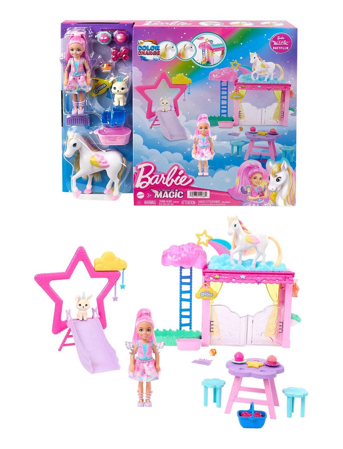 Barbie Bebek A Touch Of Magic Chelsea Ve Pegasus Oyun Seti MTL-HNT67