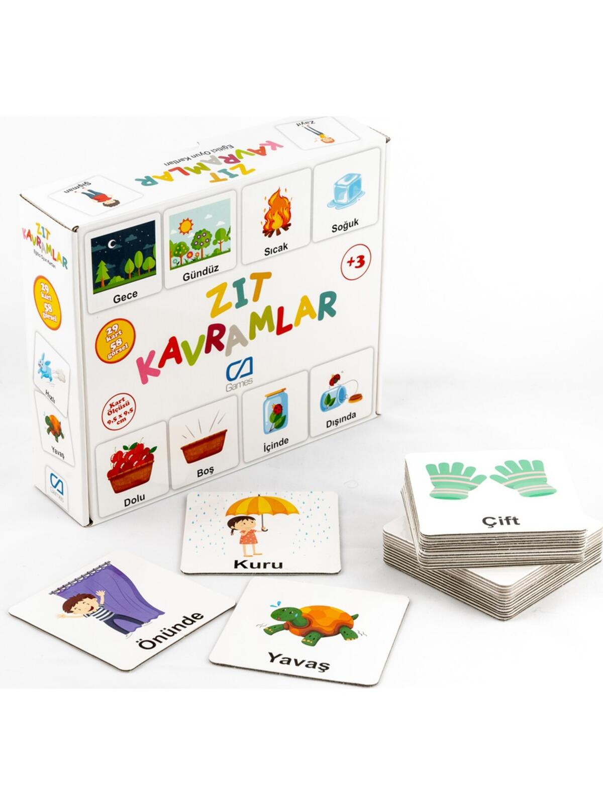 Ca Games Eğitici Kartlar Zıt Kavramlar CA-5045
