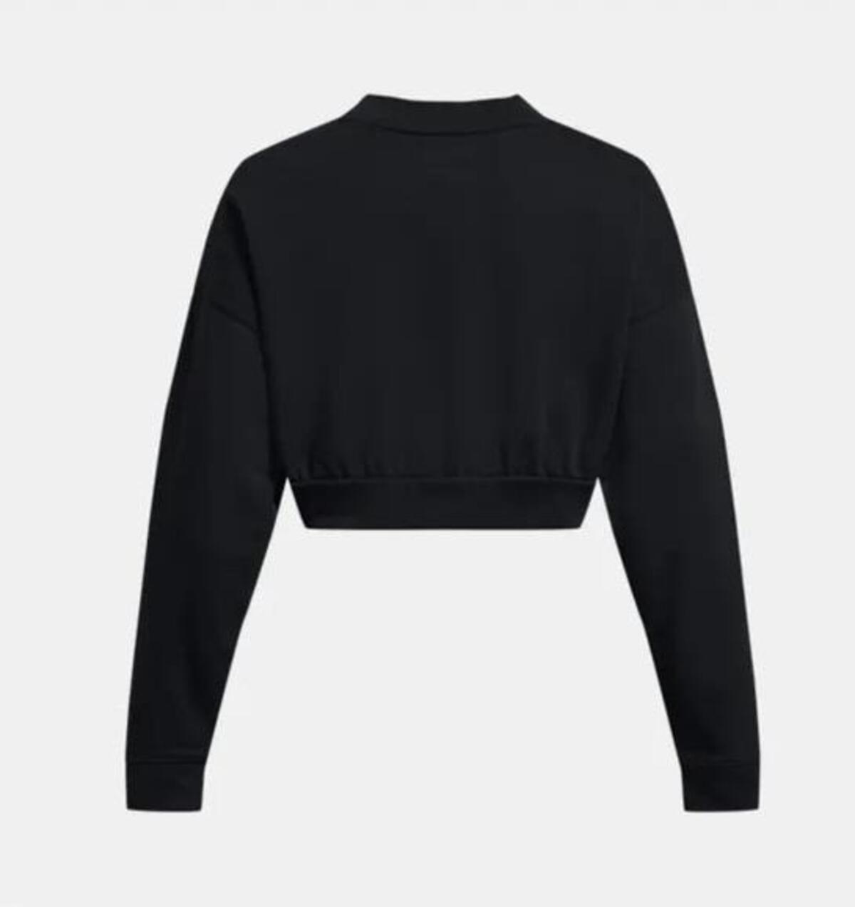 Under Armour Ua Rival Terry Os Crop Crw 1382738-001 Siyah