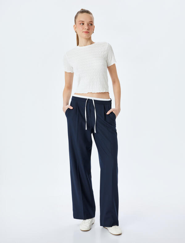 Koton Tişört 5SAL10008IK Ekru