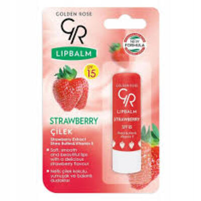 Golden Rose Lip Balm Strawberry Spf 15 No:04 (Dy)