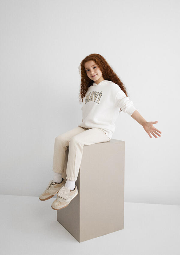 Mavi Sweatshirt Kız Çocuk M7610035-81964 Beyaz