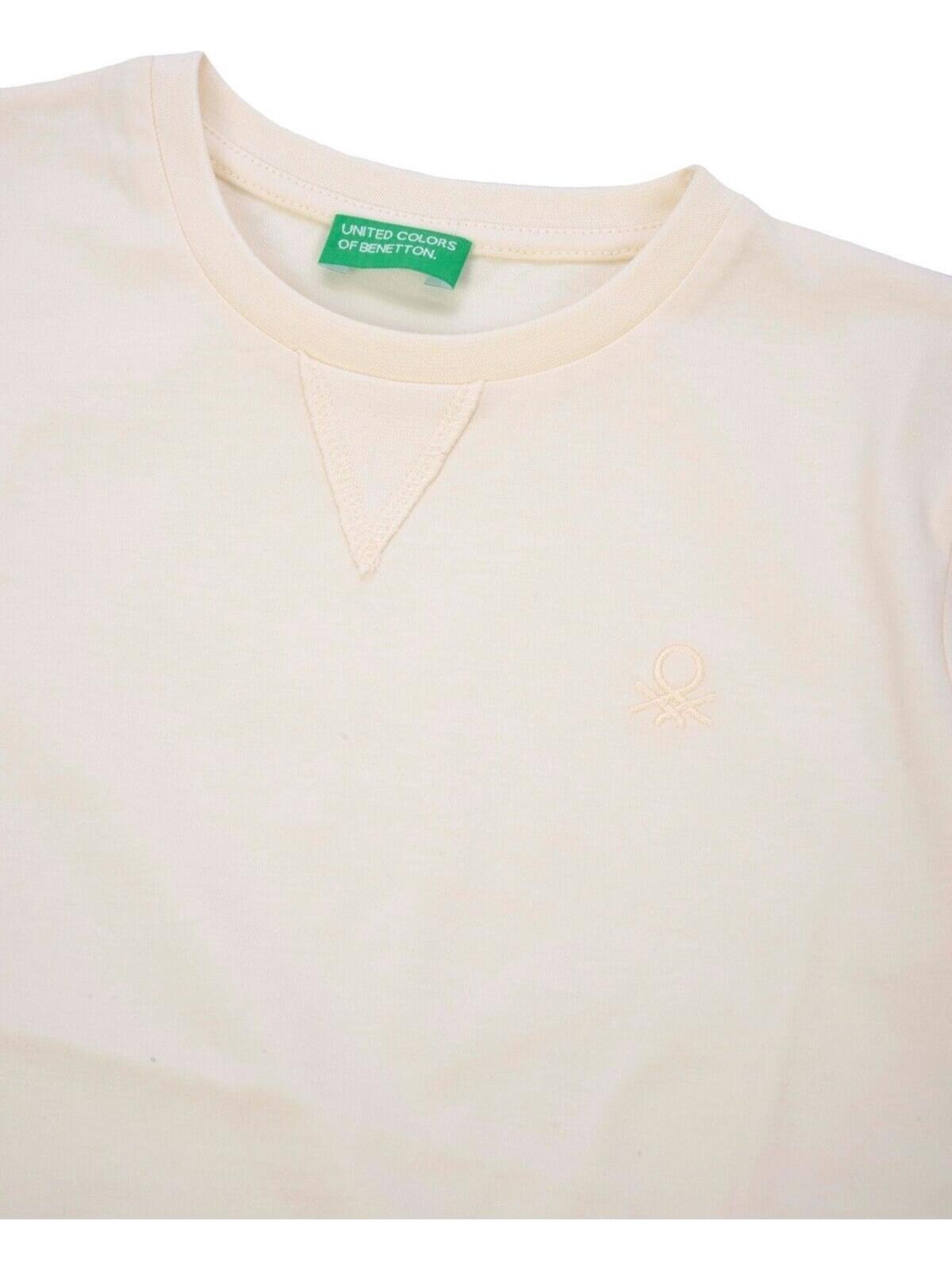 Benetton Tişört Erkek Çocuk BNT-B21643 72780 Ekru