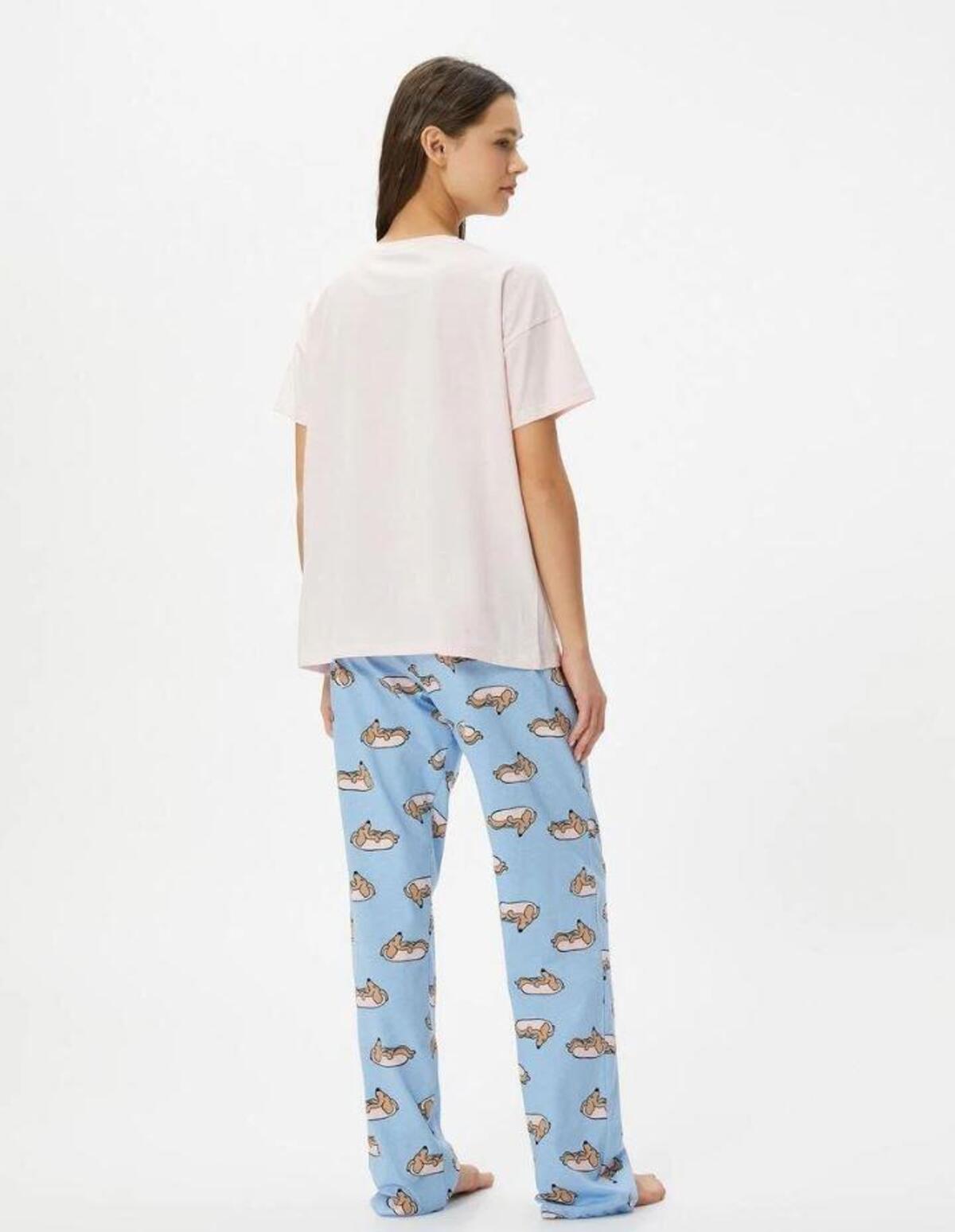 Koton Pijama Takımı 4SLK40003MK Mavi S