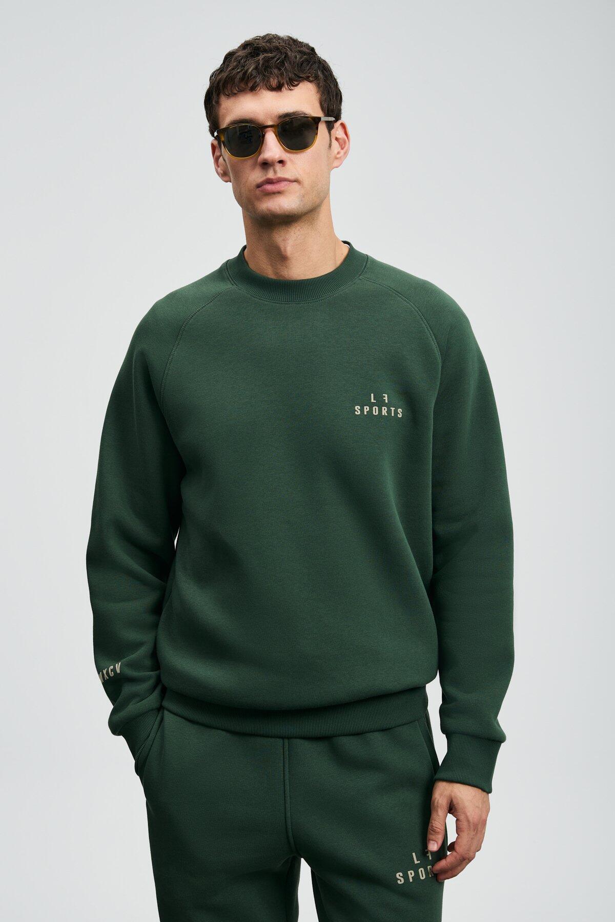 Lufıan Erkek Sweatshirt Sıgma 112030186 Çimen Yeşili