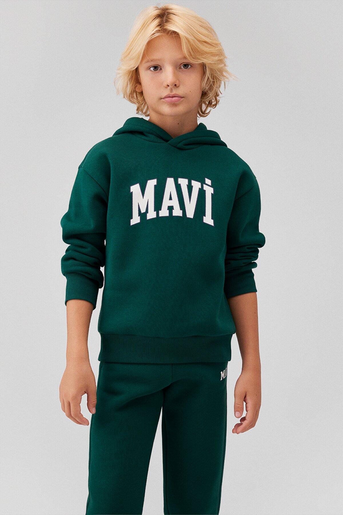 Mavi Sweatshirt Erkek Çocuk M6610110-81962 Koyu Yeşil
