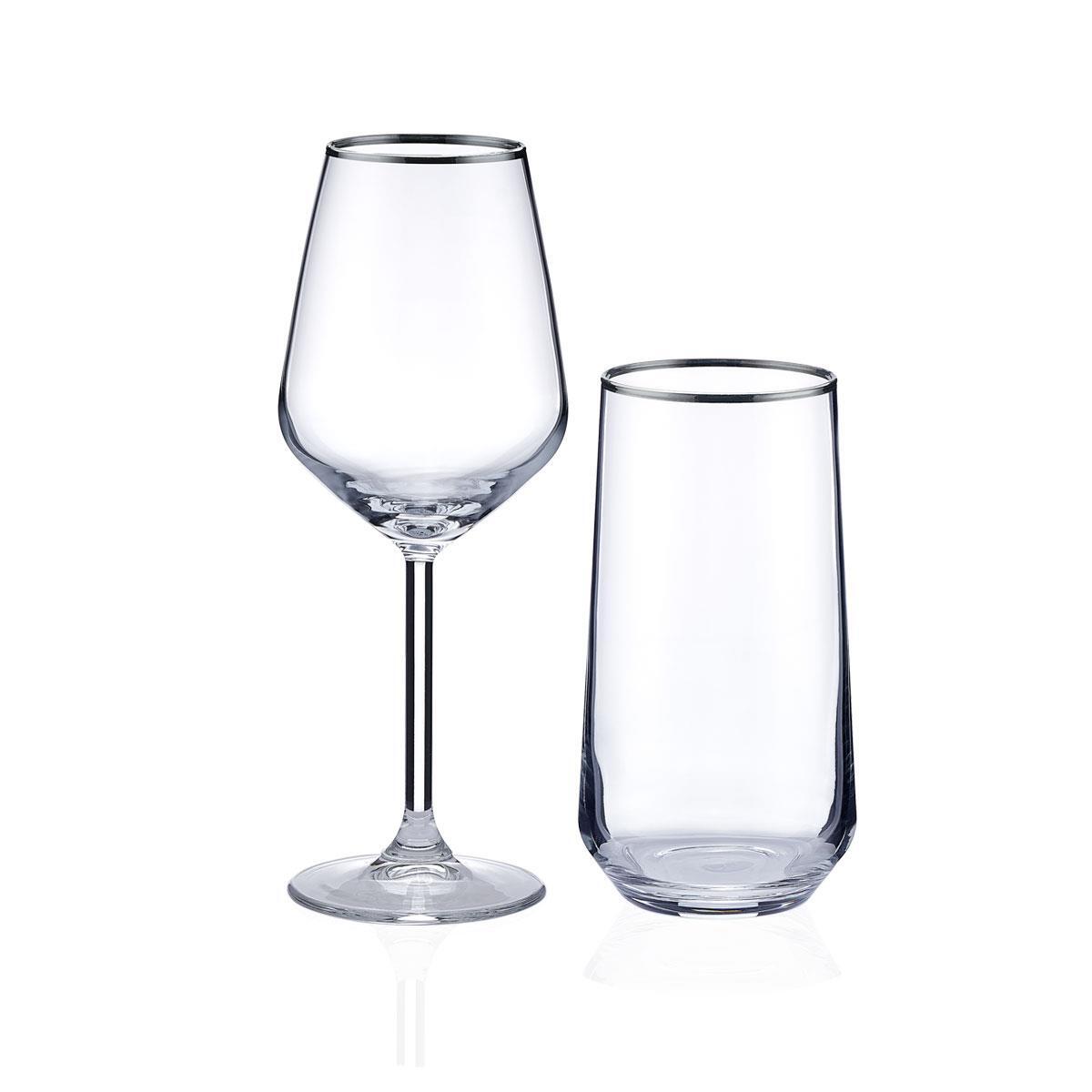 Korkmaz Bardak Seti 24P Elegance Platin A9139