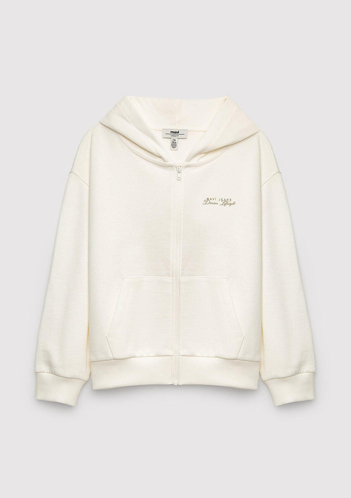 Mavi Kız Çocuk Sweatshirt M7S10227-70057 Kırık Beyaz