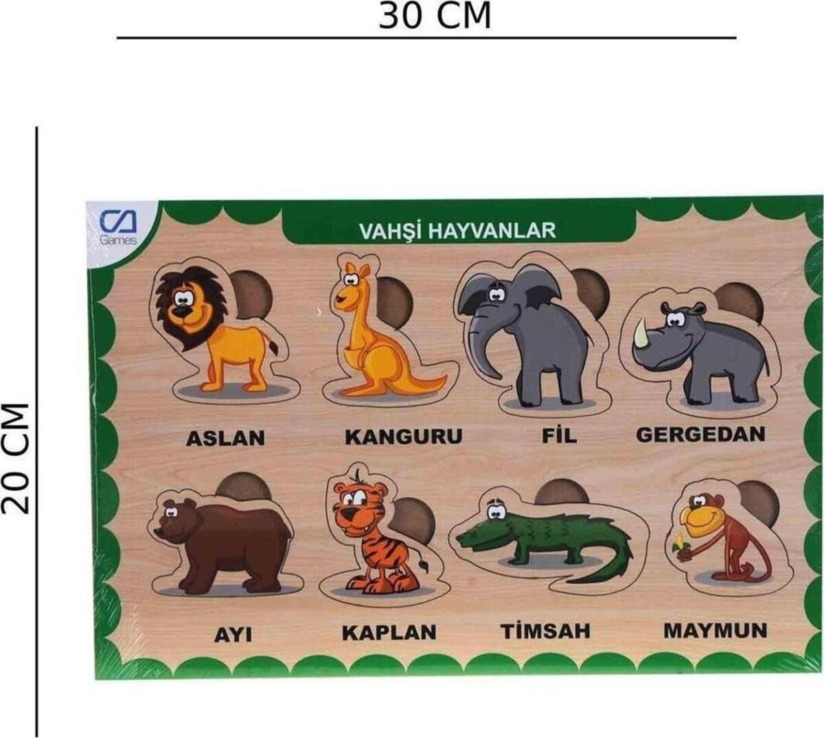 Ca Games Bul-Tak Ahşap Vahşi Hayvanlar CAAHS-3213