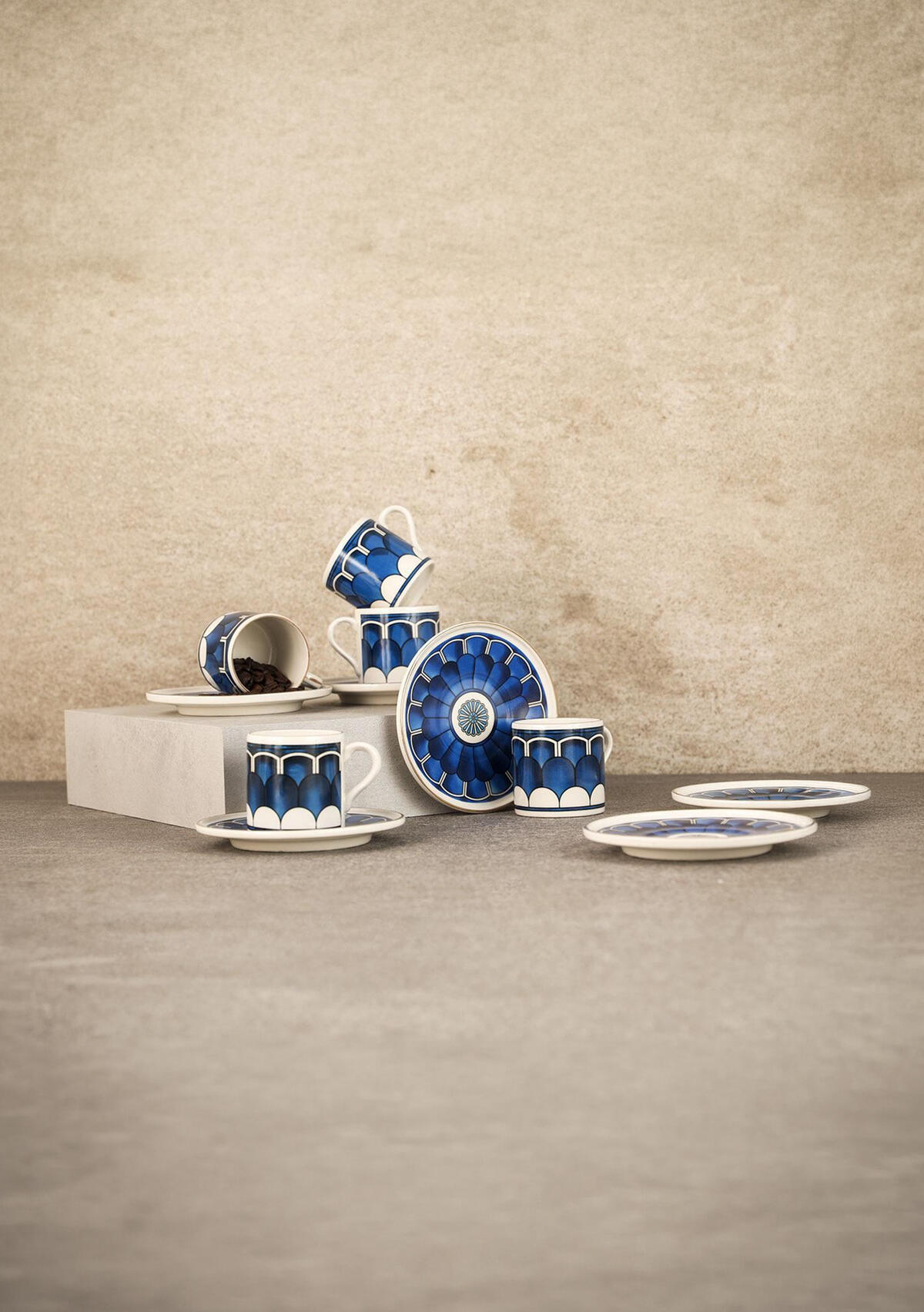 Aryıldız Kahve Fincan Tk 6Lı Ar238219 Blue Wave