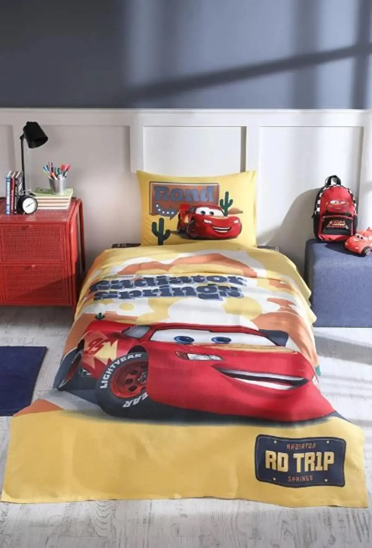 Özdilek Pike Takımı Tek Kişilik Lisanlı Cars Radıator Sarı