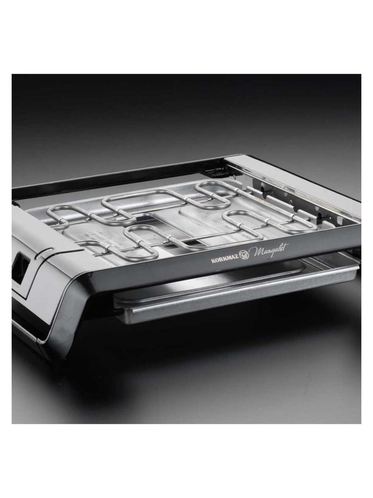 Korkmaz Izgara Mangalet Bbq Granit A333-02 Siyah