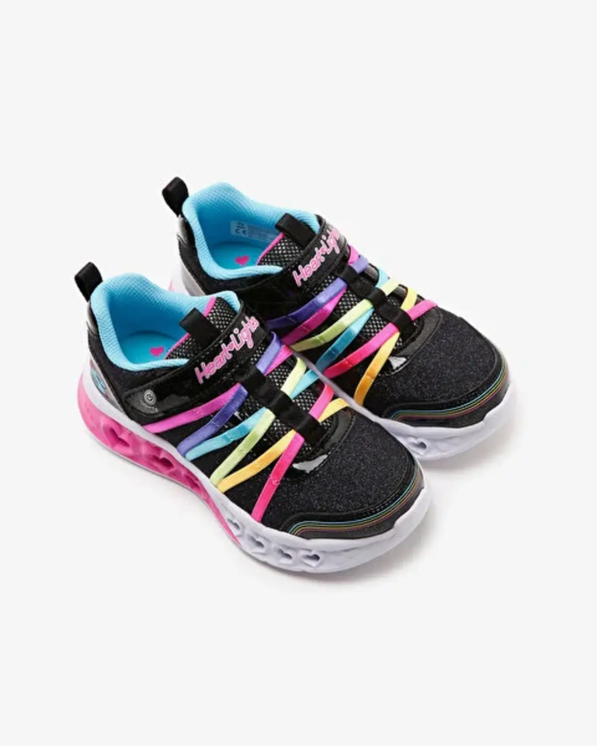 Skechers Flutter Heart Lights-Rainbow Bestie Smlt 303252 Gümüş