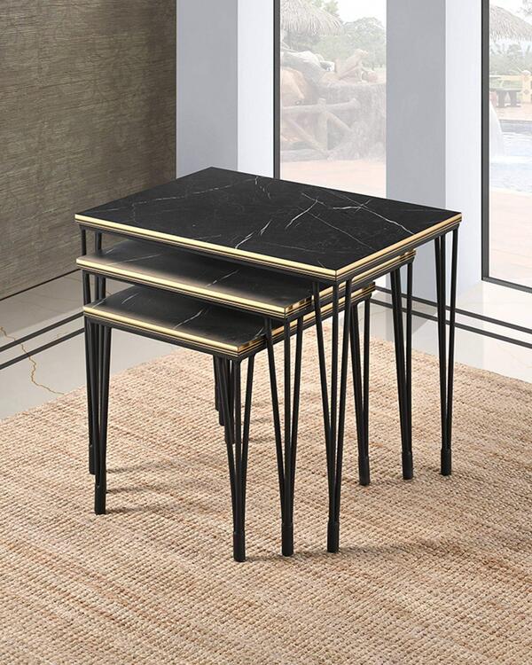 Chancolye Zigon Sehpa Royal Mermer Elif