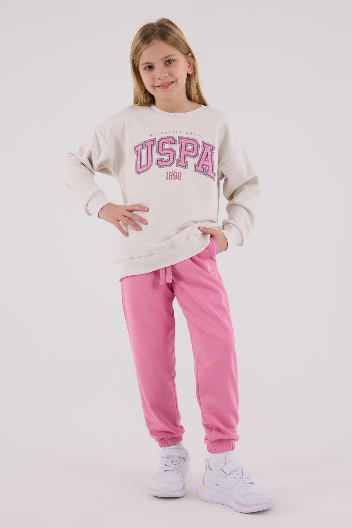 U.S Polo Assn. Eşofman Takımı Kız Çocuk US2312-4 Taş