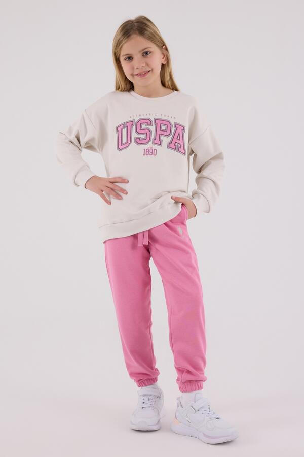 U.S Polo Assn. Eşofman Takımı Kız Çocuk US2312-4 Taş