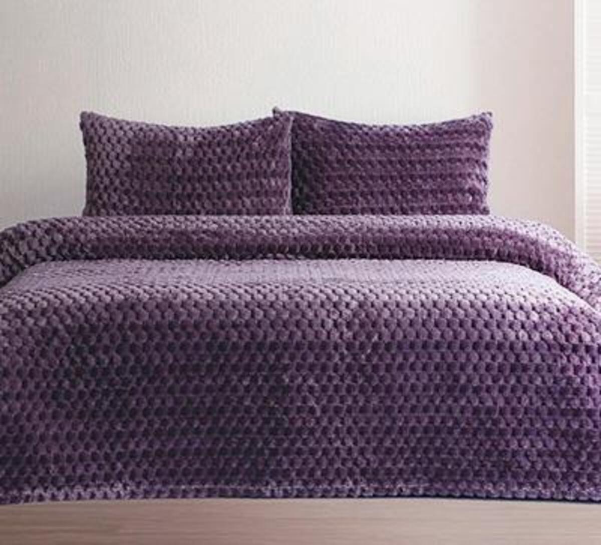 Merinos Battaniye Seti Çk Sıgn Collection Mürdüm