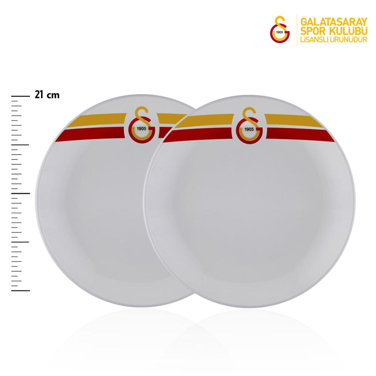 Neva Pasta Tabağı 2Li Galatasaray Arma Logo N3471
