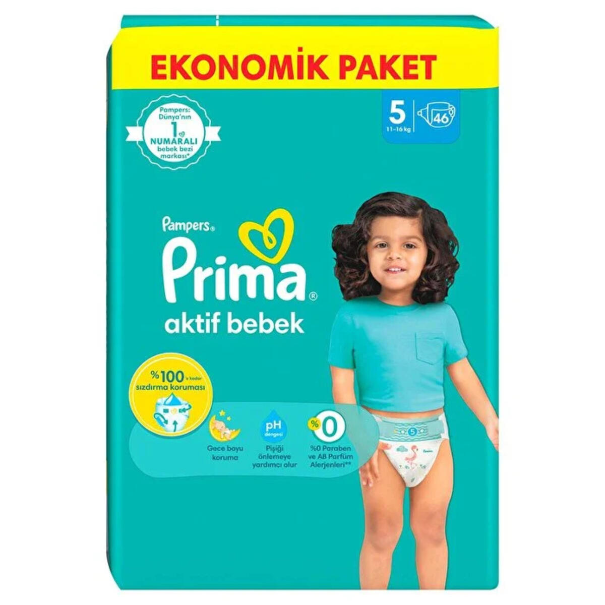 Prima Bez Aktif Bebek Fırsat Paketi Junior 5 Beden 46Lı