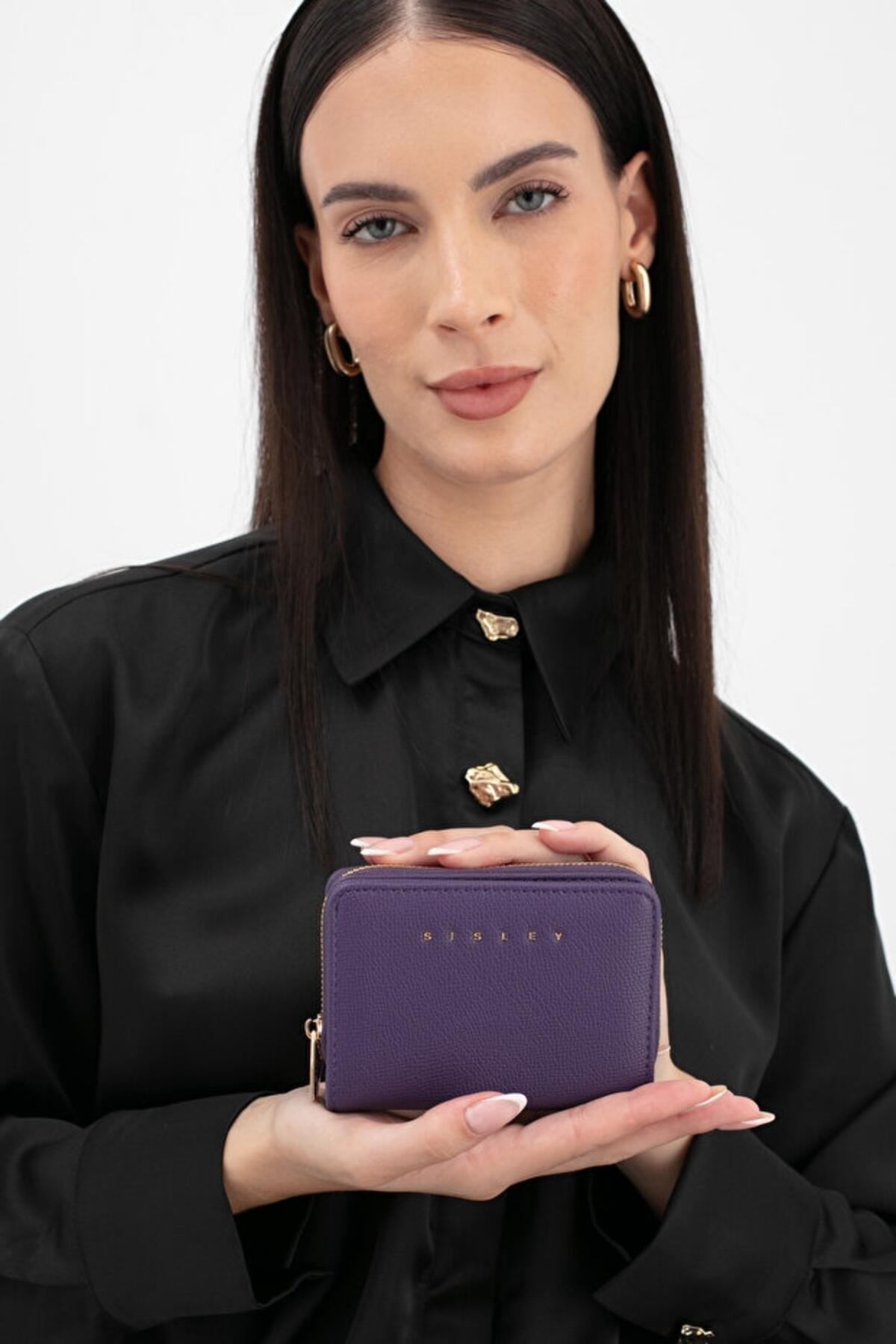 Sisley Kadın Cüzdan SLY_255 Mürdüm
