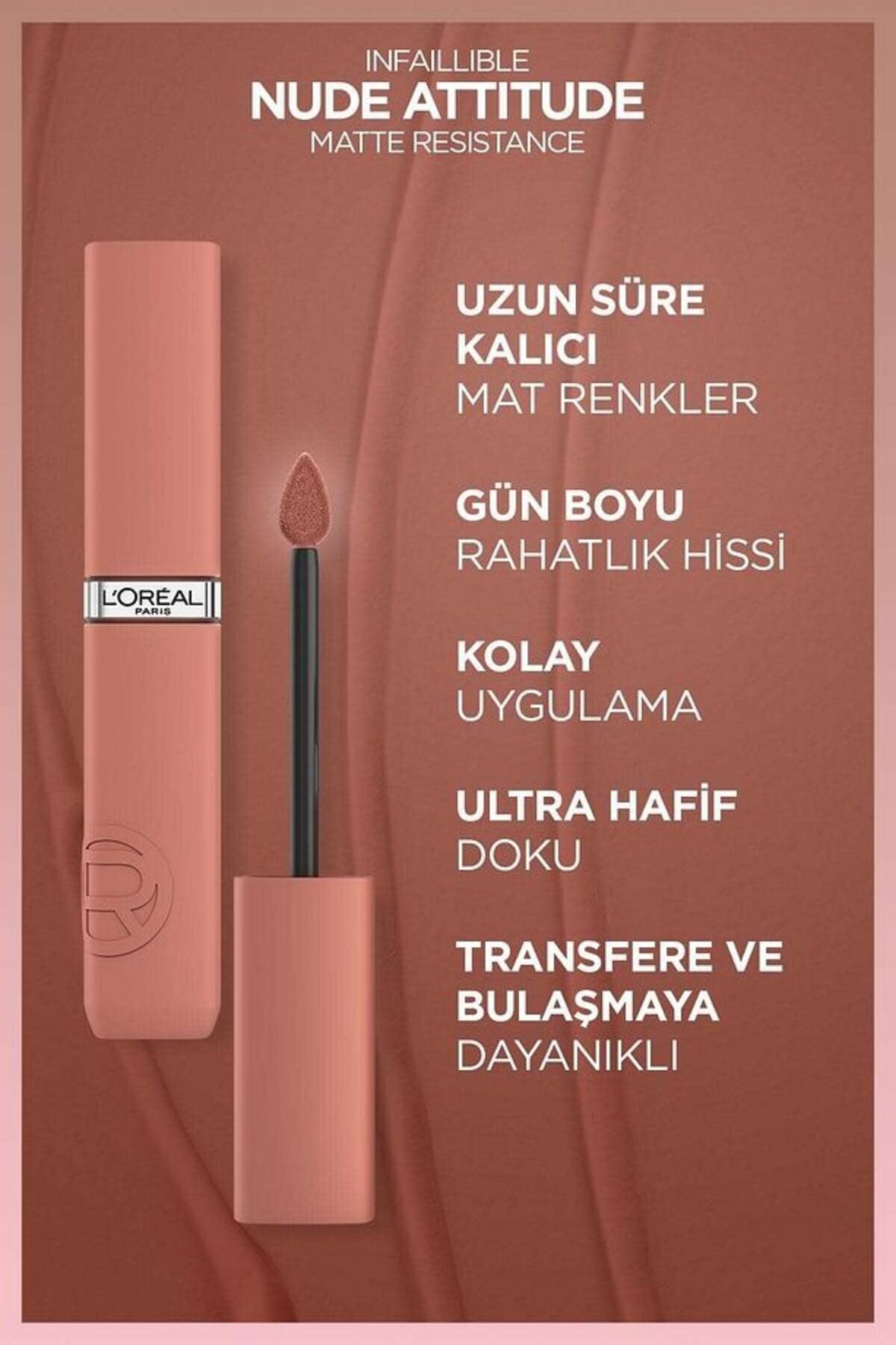 Loreal Paris Ruj Likit İnfaillible Matte Resistance No:601