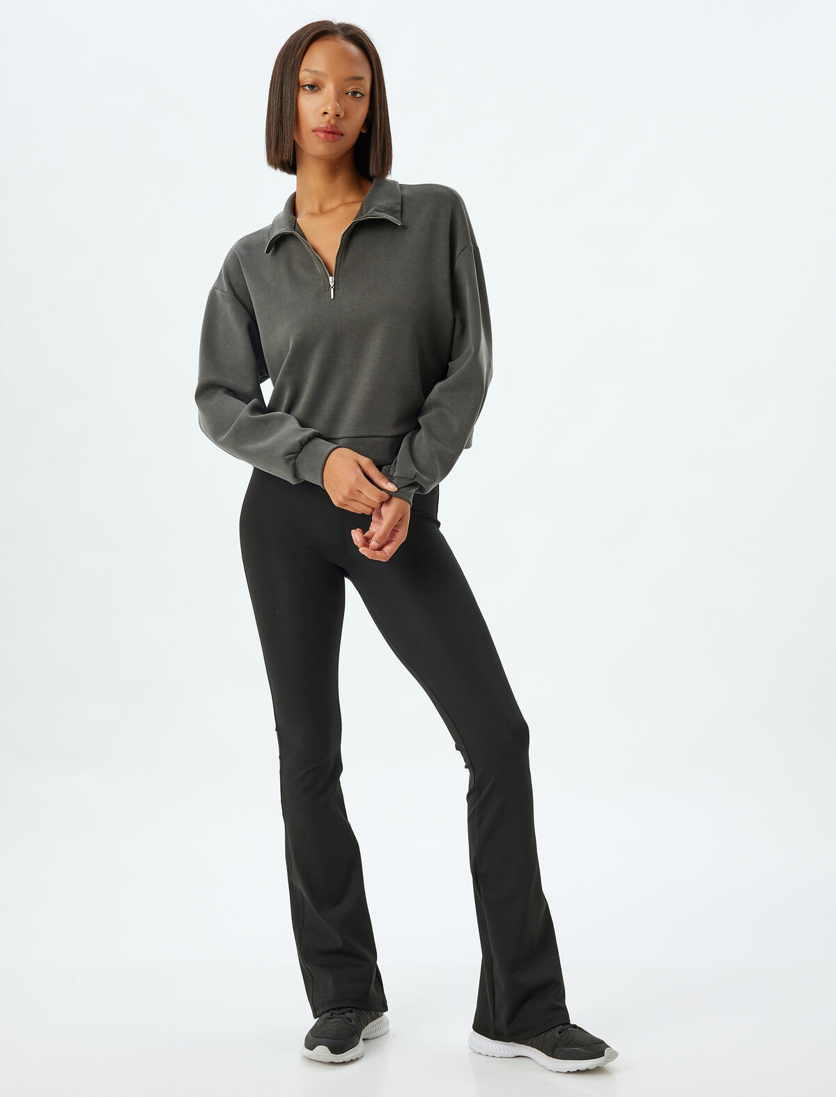Koton Sweatshirt 5WAK10059NK Antrasit
