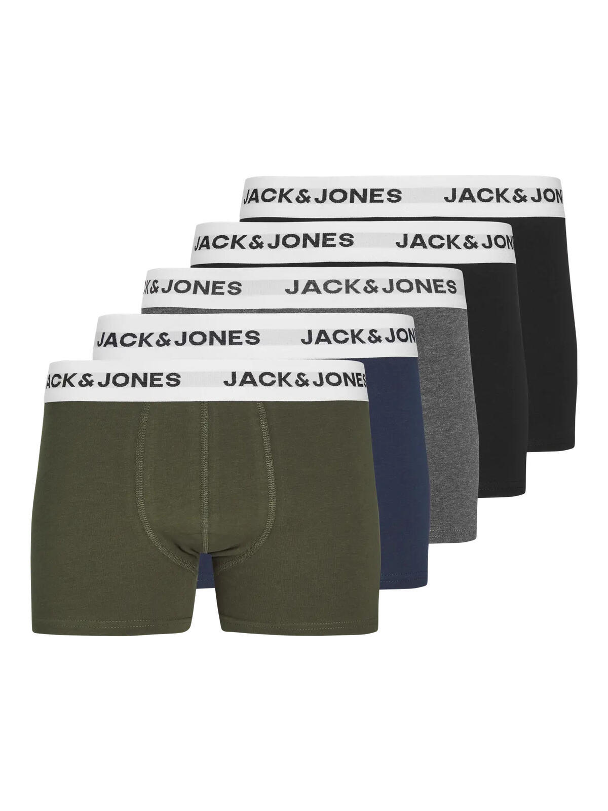 Jack&Jones Junior Boxer 5Li Erkek Çocuk 12222967 Siyah