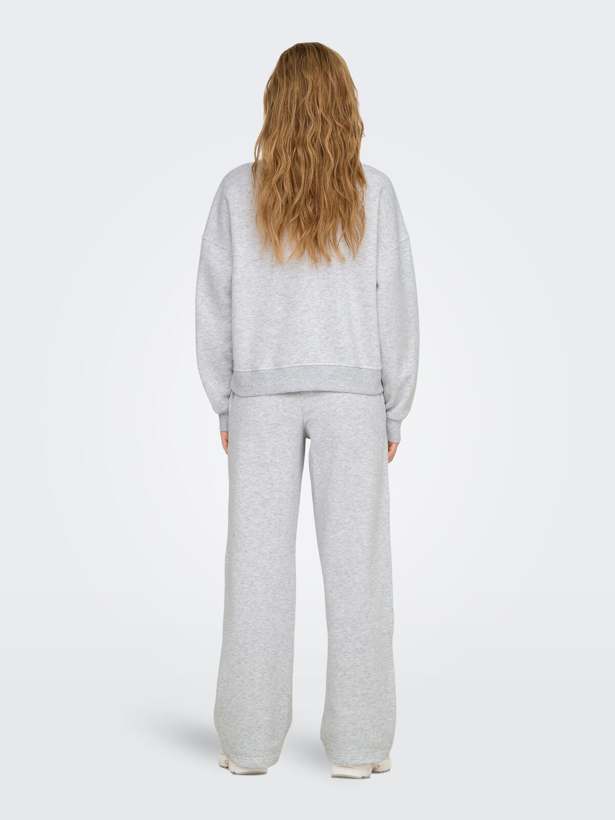 Only Sweatshirt 15338727 Açık Gri Melanj
