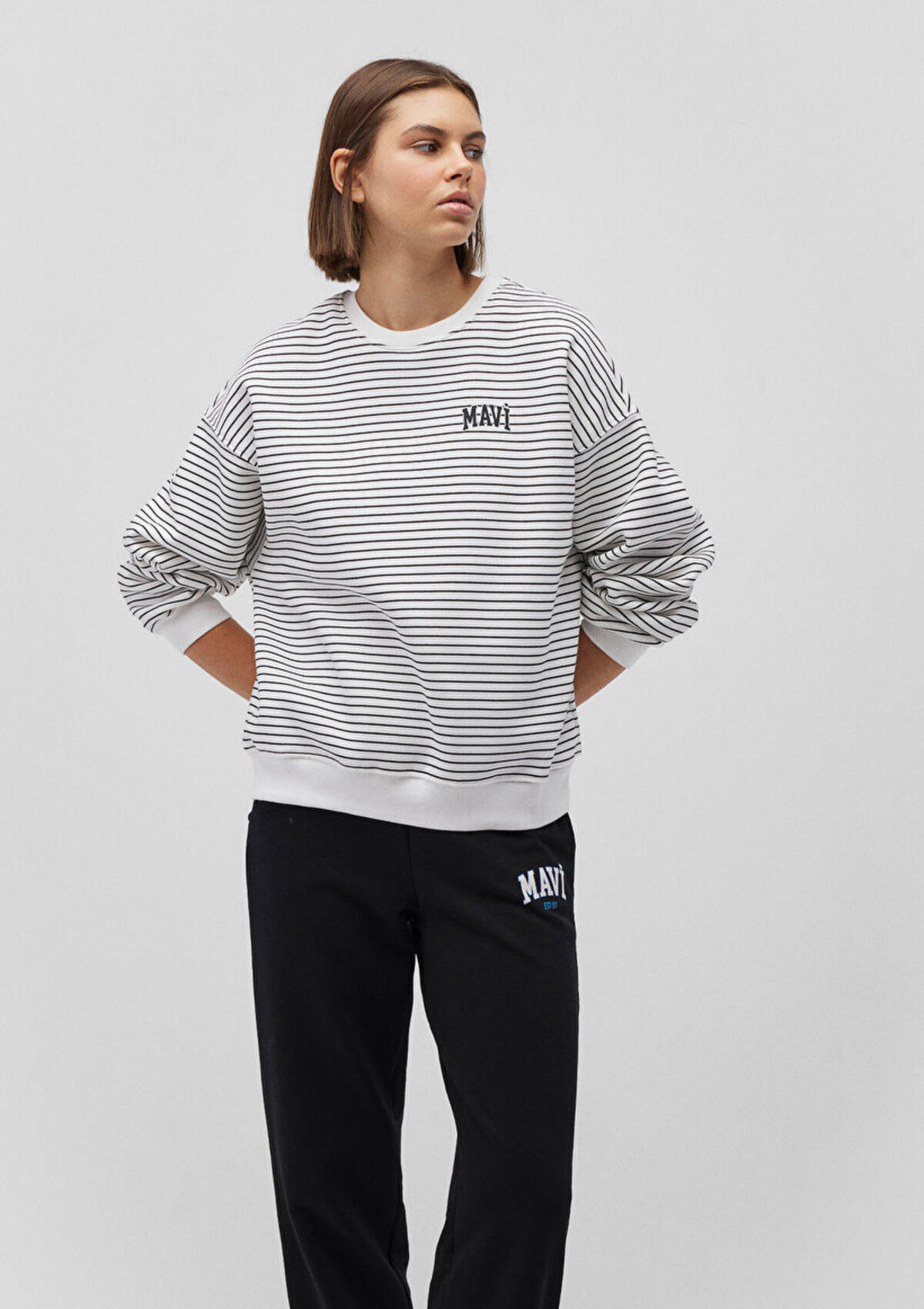 Mavi Sweatshirt M1S10100-85386 Beyaz