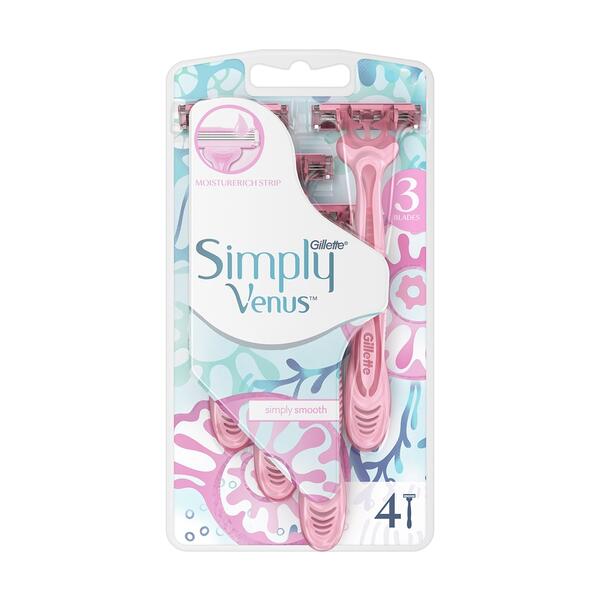 Gilette Traş Bıçağı Venüs Kullan At Simply 4Lü
