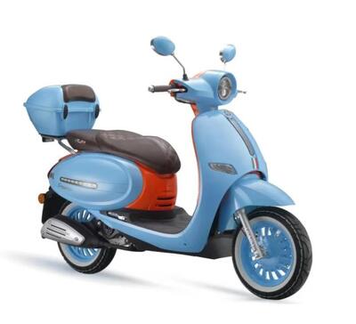 Arora Motosiklet Cappucino 50 Mavi&Turuncu (Dy)